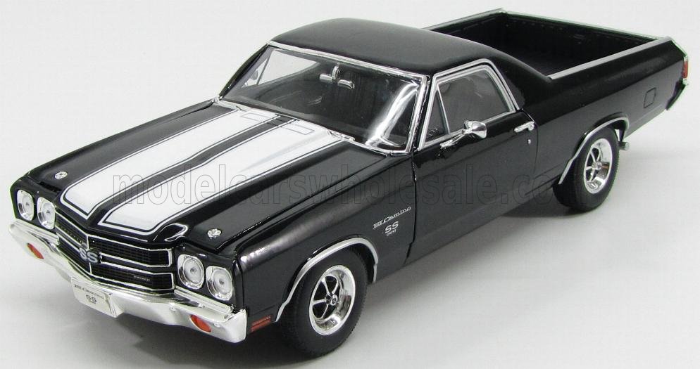 1:18 CHEVROLET EL CAMINO 369 SS Pick-up (1970), black/white - 12543BK