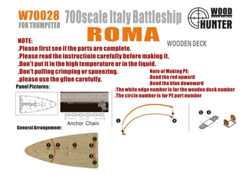 1:700 WWII Italian Battleship Roma - W70028