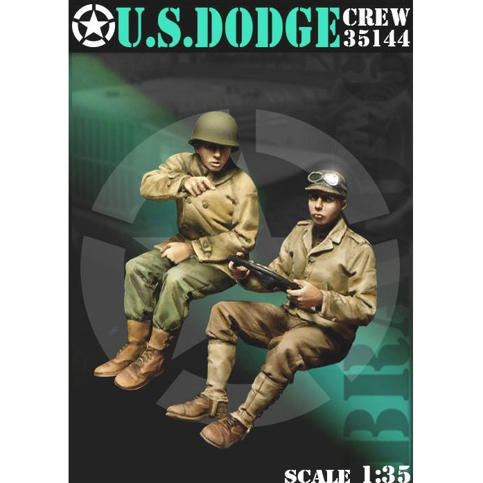 1:35 Офицер и водитель США в машине / US Dodge Crew - B6-35144