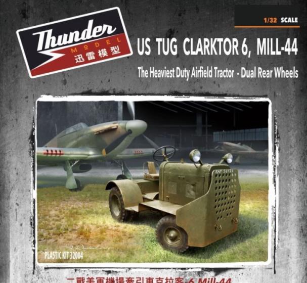 1:32 Сборная модель US Army Clarktor-6 Tug Mill-4 - TM32004