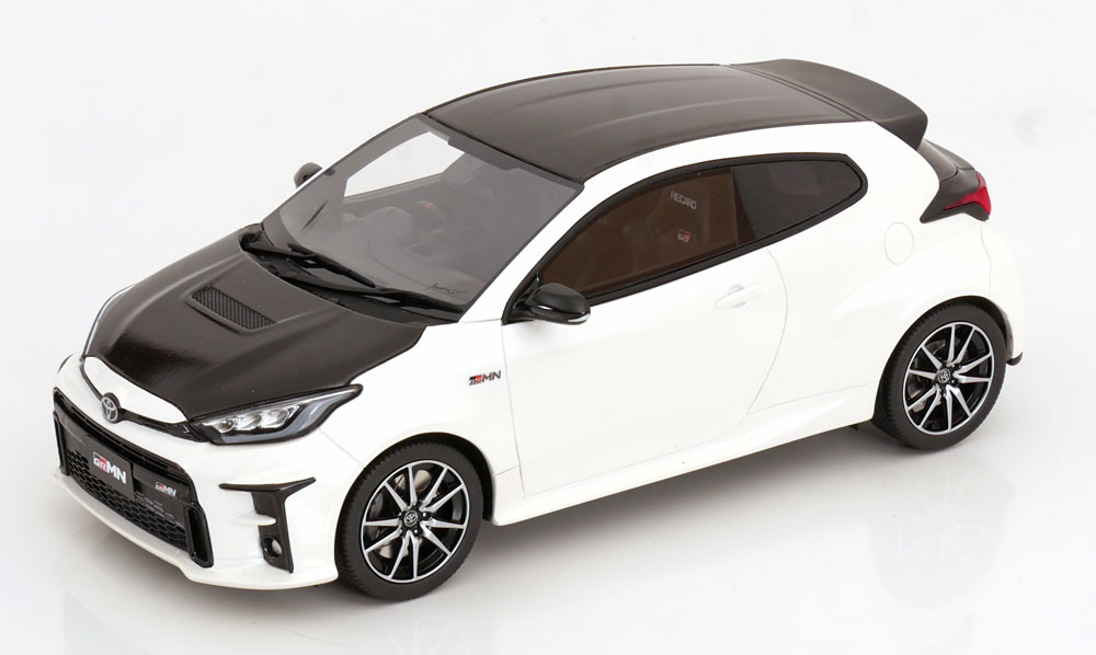 1:18 TOYOTA GRMN Yaris Rally Package (2022), whitemetallic carbon - OT1071