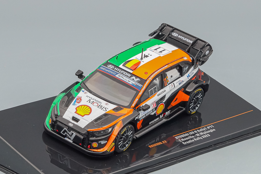 1:43 HYUNDAI i20 N No 11 Rally Croatia, Neuville/Wydaeghe (2023) - RAM900-X1