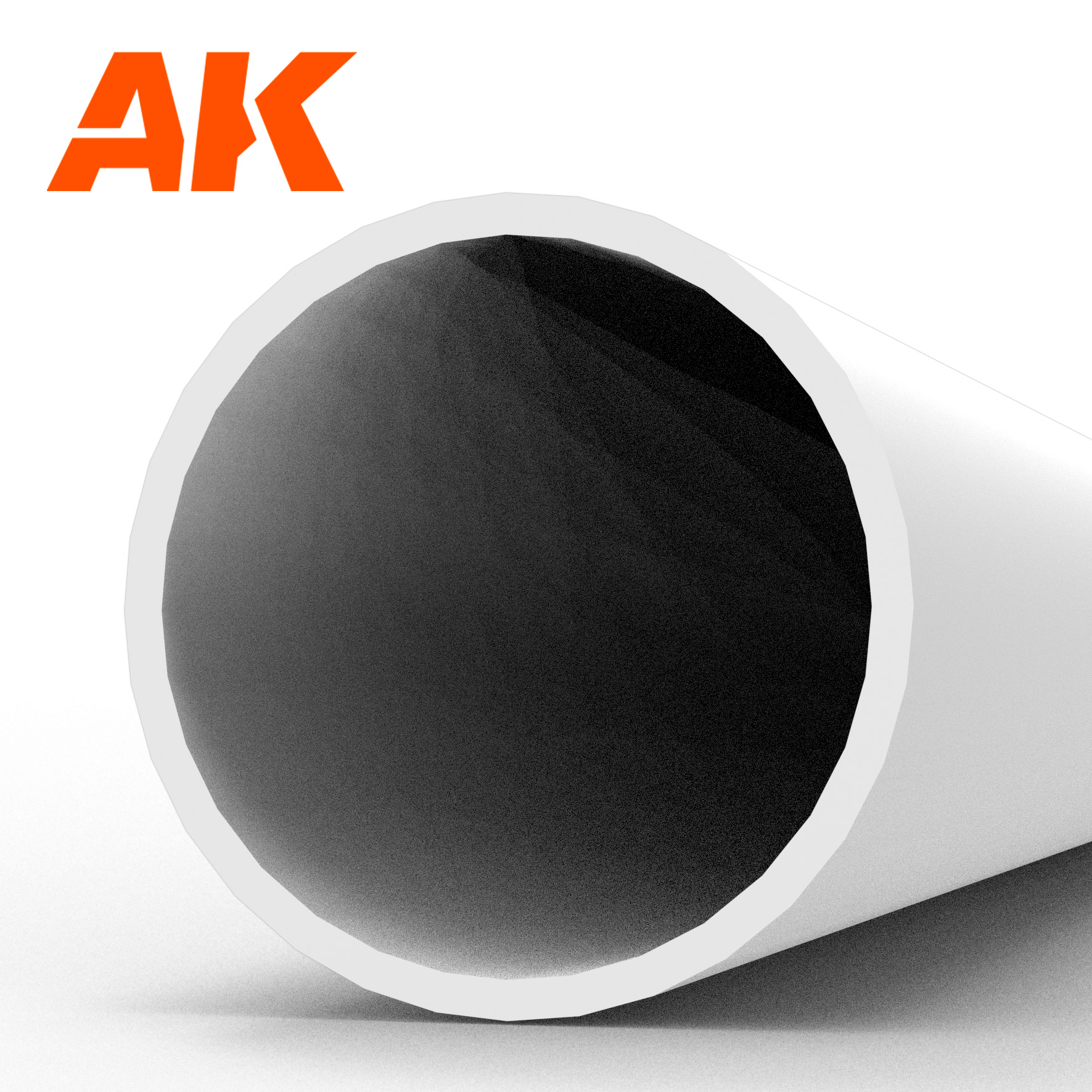 Hollow tube 6.00dx350mm (W.T. 0,7mm)-STYRENE STRIP - AK6546