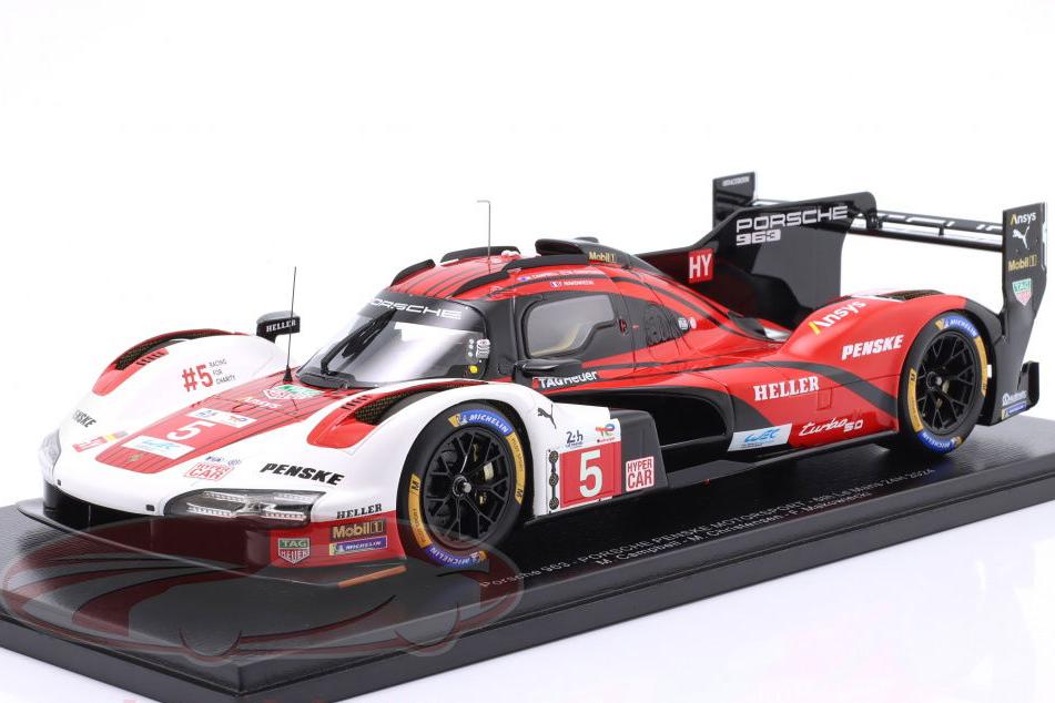 1:18 PORSCHE 963 №5 6th 24h LeMans Matt Campbell, Michael Christensen, Frédéric Makowiecki (2024) - 18S642