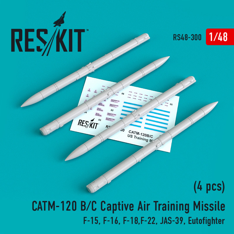 1:48 Учебные управляемые ракеты CATM-120B/C (4 шт.) - RS48-0300