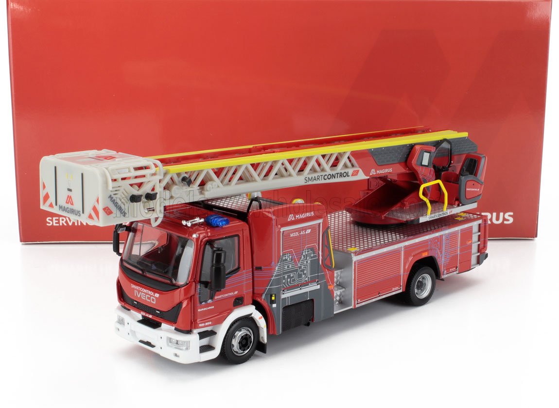 1:43 IVECO FIAT Magirus Ttl M32l-as Eurocargo Scala Truck Turnable Ladder (2021), red - 118113
