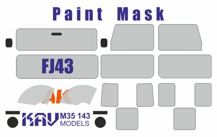 1:35 Окрасочная маска на FJ43 (AK) - M35 143