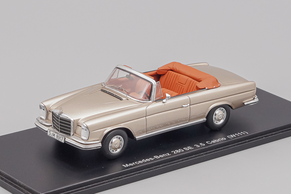 1:43 MERCEDES-BENZ W111 280SE 3.5 Convertible, ivory - B66040494-X1