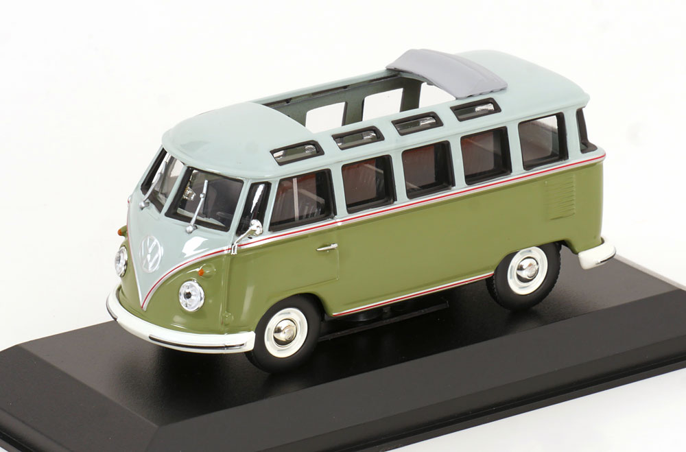 1:43 VOLKSWAGEN T1 Samba bus (1963), green / light grey - 940052300