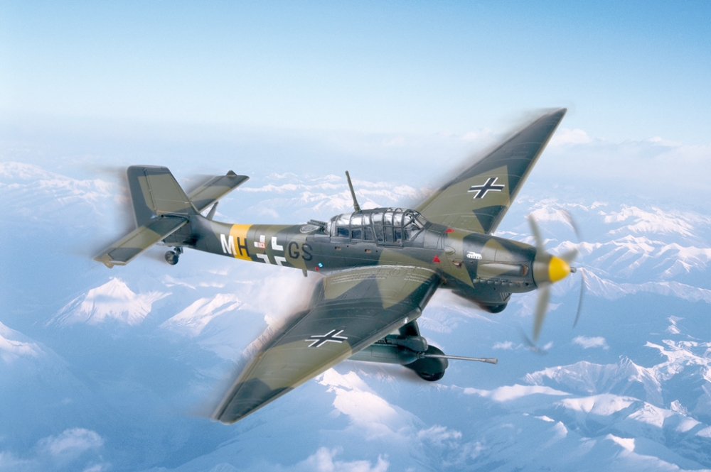 1:72 Сборная модель Самолет Junkers Ju-87G-1 Stuka - 80287