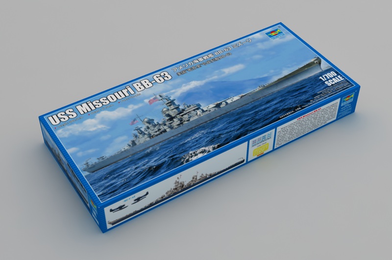 1:700 Сборная модель Линкор США Missouri BB-63 - 06748