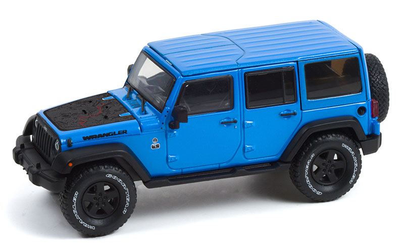 1:43 JEEP Wrangler 4x4 Unlimited 'Black Bear Edition' 5-дв. (Hard Top) (2016), Hydro Blue Pearl - 86198