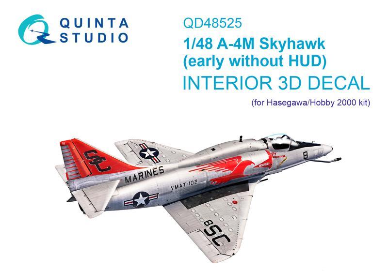 1:48 3D Декаль интерьера кабины A-4M early (Hasegawa/Hobby2000) - QD48525