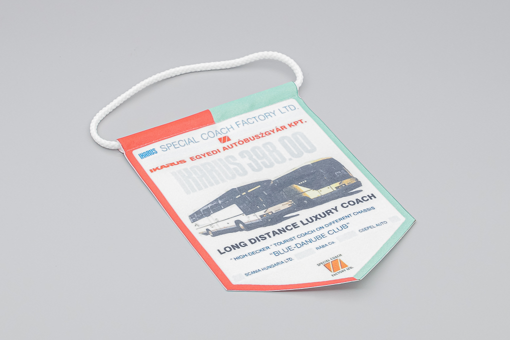 Вымпел IKARUS EAG 398`1997 -- 'Голубой Дунай'  Междугородний Люкс - DES-067