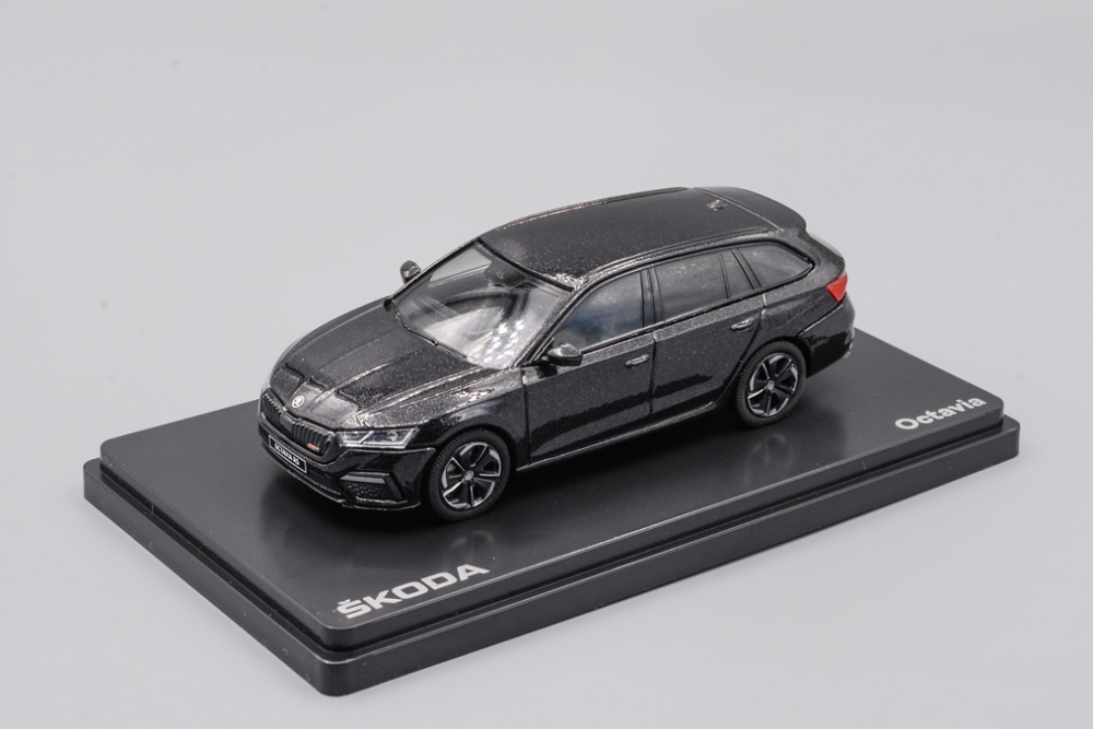 1:43 SKODA Octavia IV Combi RS (2020), Magic Black Metallic - 039D