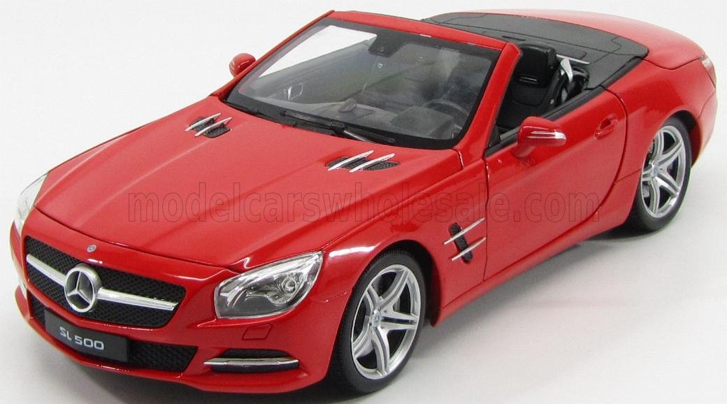1:18 MERCEDES-BENZ SL-Class SL500 (R231) Spider Cabriolet Open (2012), red - 18046C-R