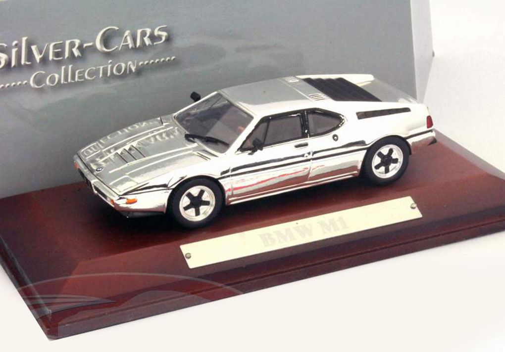 1:43 BMW M1 Silver Cars Collection, chrome - 7687104