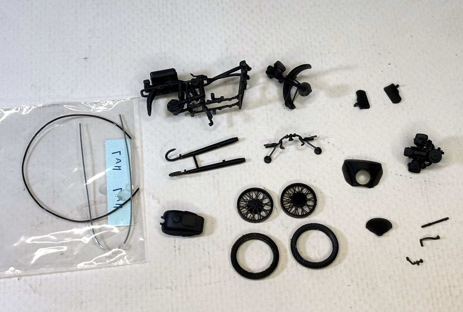 1:43 Сборная модель М-67 одиночный мотоцикл - m67kit43