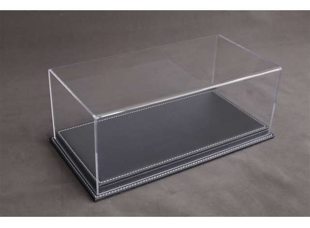 1:24 Display Case Mulhouse with Antracite Leather Base - 230x120x85mm - atl10125