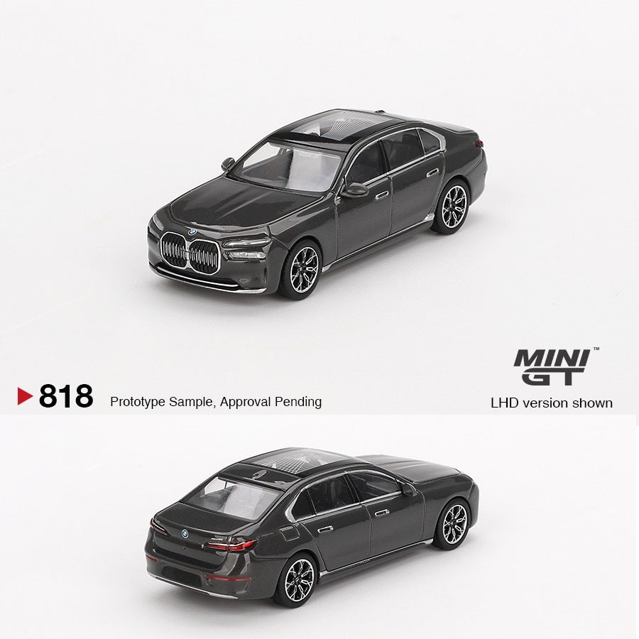 1:64 BMW i7 Xdrive 2024 (Lhd) темно-серый - MGT00818-L-X1