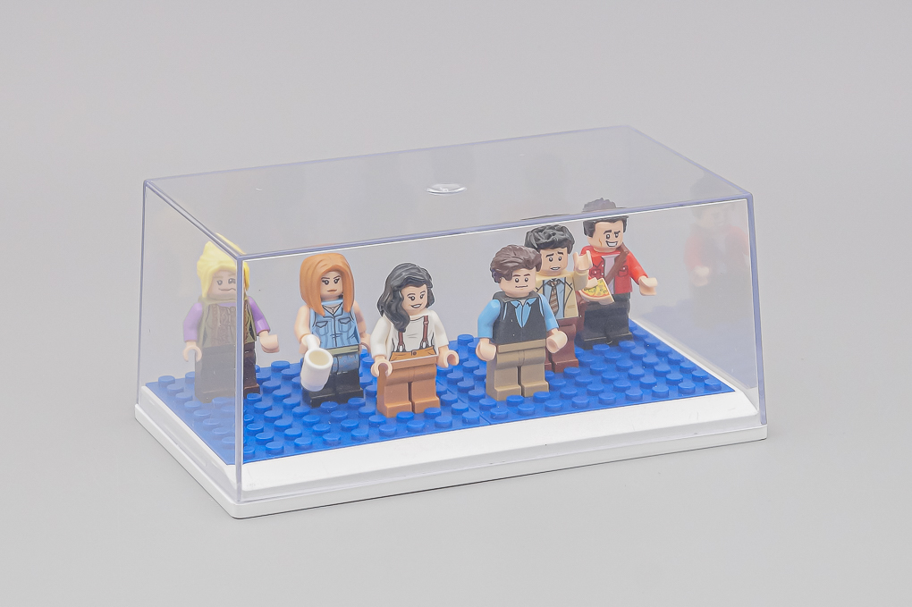 Бокс белый подиум + LEGO синий - SB013