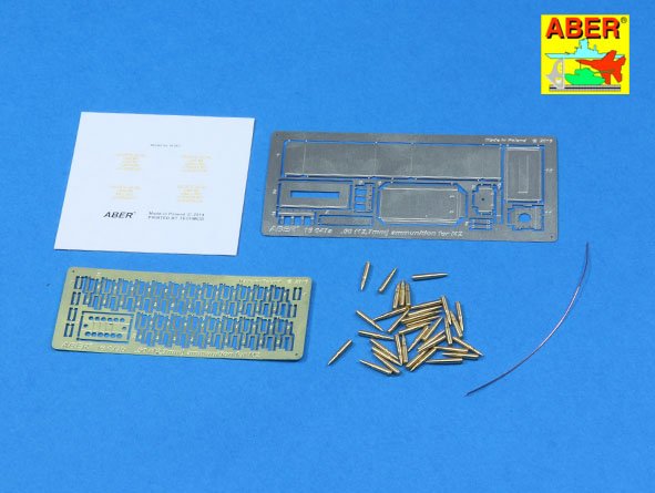 1:16 Фототравление для 50 cal. Ammunition with M2A1 box set for U.S. M2 Machine Gun - 16 047