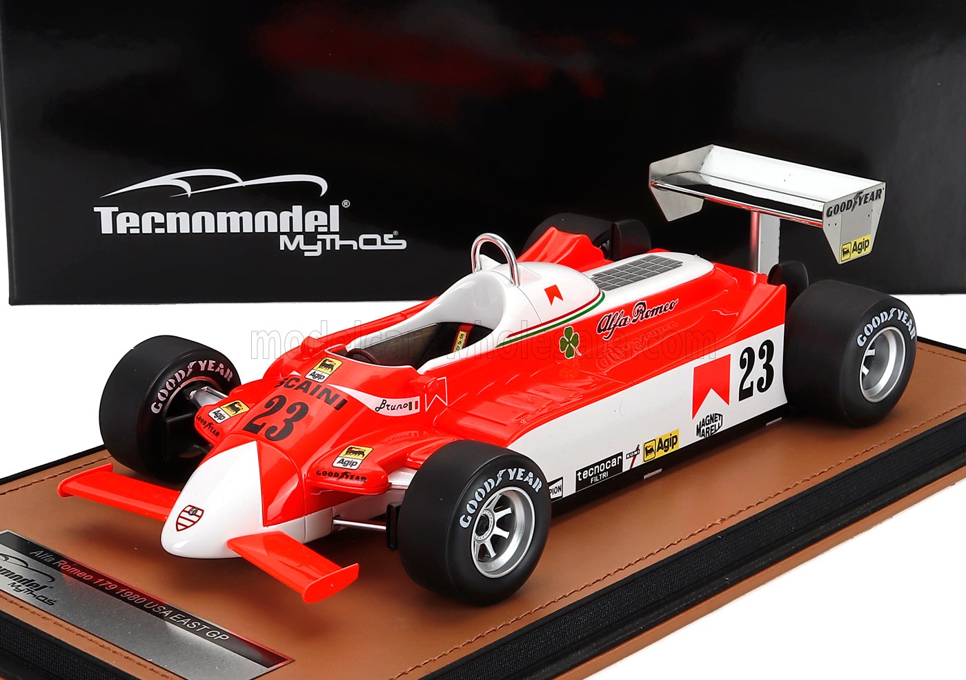 1:18 ALFA ROMEO F1179 №23 East Usa Gp Bruno Giacomelli (1980), White Red - TM18-365B
