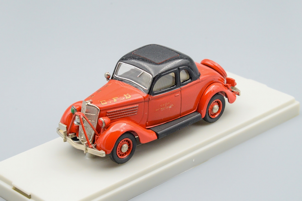 1:43 FORD Coupe 5 Windows, 2 Doors Fire Brigade (1935), red/black - REX-54