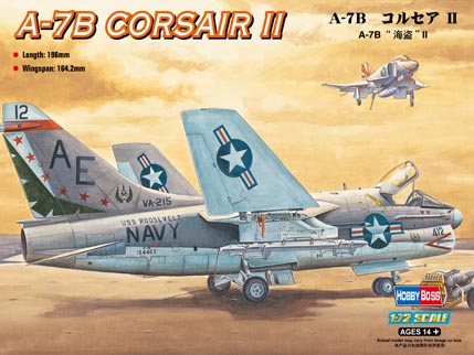 1:72 Сборная модель A-7B Corsair II - 87202
