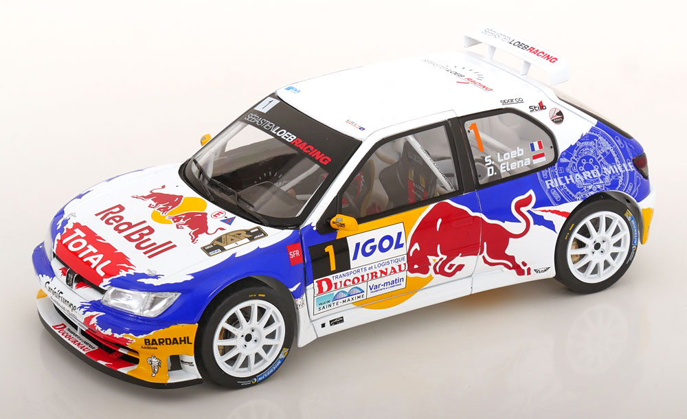 1:18 PEUGEOT 306 Maxi No 1  Rally du Var, Loeb/Elena (2017), Red Bull - S421186458