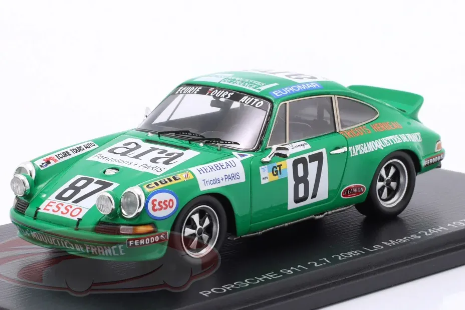 1:43 PORSCHE 911 Carrera RSR 2.8L Team X Racing №87 24h LeMans Robert Boubet, Philippe Dermagne (1975) - S9812