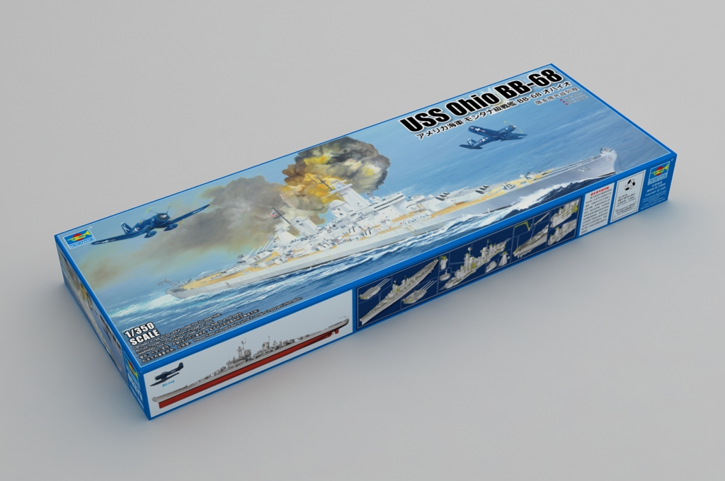 1:350 Сборная модель Американский линкор USS 'Ohio' BB-68 - 05373