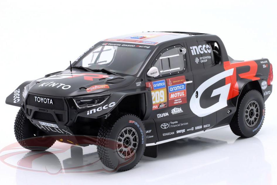 1:18 TOYOTA GR DKR Hilux Evo T1U (GR) #209 7th Rallye Dakar Giniel de Villiers, Dennis Murphy (2024) - TBMDA-KAR18-24