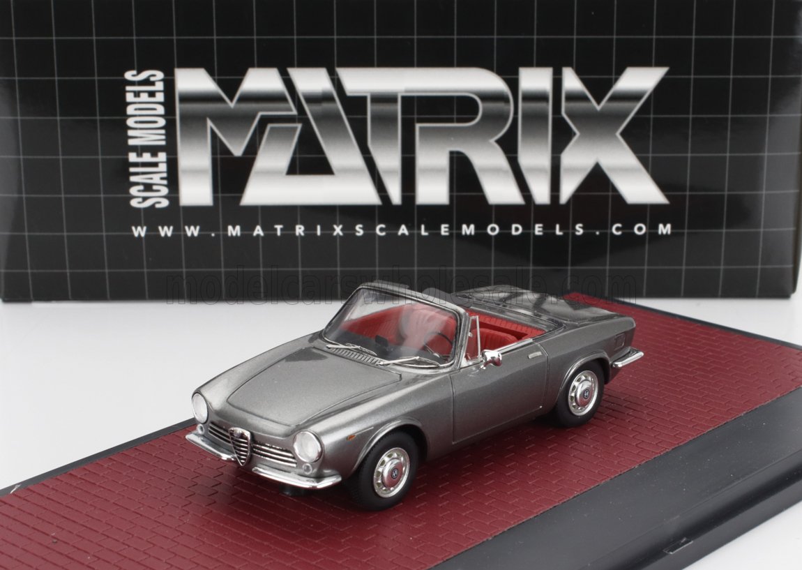 1:43 ALFA ROMEO Giulia Gt Cabriolet Spider Prototipo (1963), Grey Met - MX40102-143