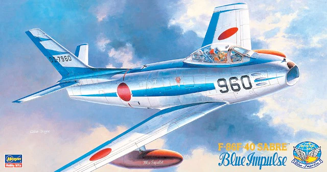 1:48 Сборная модель Самолет F-86F-40 SABRE BLUE IMPULSE - 07215