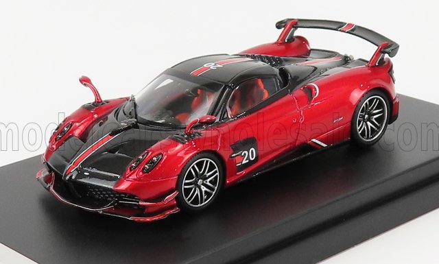 1:64 PAGANI Huayra Bc Roadster N 20 2017, Red Black - LCD64011-RE