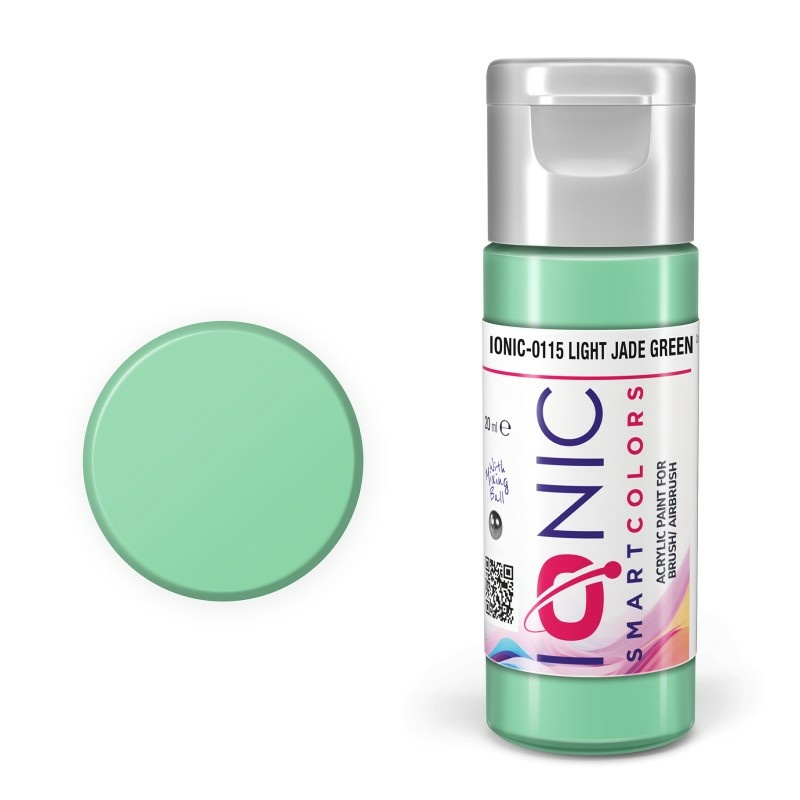 Краска акриловая IONIC Светло-нефритово-зелёный / Light Jade Green, 20мл - IONIC-0115