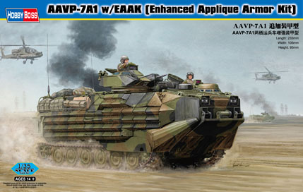1:35 Сборная модель БТР AAVP-7A1 w/EAAK (Enhanced Appligue Armor) - 82414