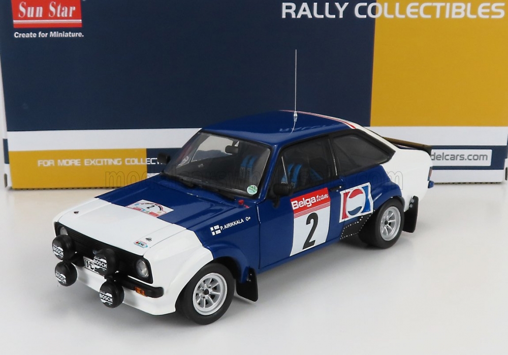 1:18 FORD ESCORT RS1800 (night version) PEPSI-COLA №2 RALLY CIRCUIT DE ARDENNES (1983) P.AIRIKKALA - J.PIRONEN, BLUE WHITE - 4662