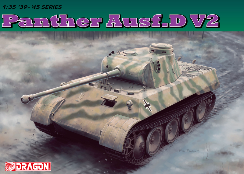 1:35 Сборная модель Немецкий средний танк PANTHER  Ausf. D V2 - 6822