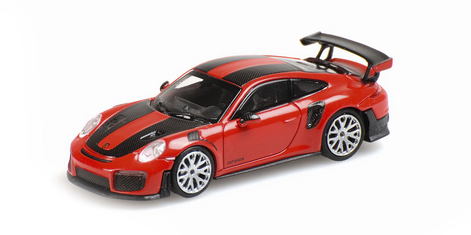 1:87 PORSCHE 911 GT2 RS - 2018 - RED W/ CARBON STRIPES - 870068126