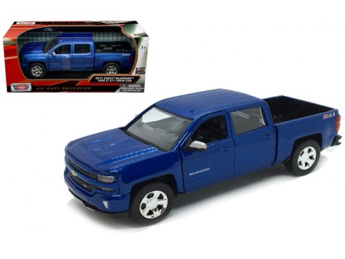 1:24 CHEVROLET Silverado 1500 LT-Z71 Crew Cab 2017, blue - 79348B