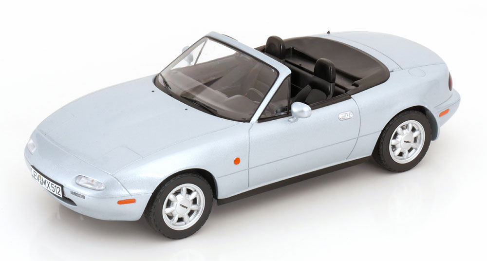 1:18 MAZDA MX5 with removable Hardtop (1991), silver - 188023