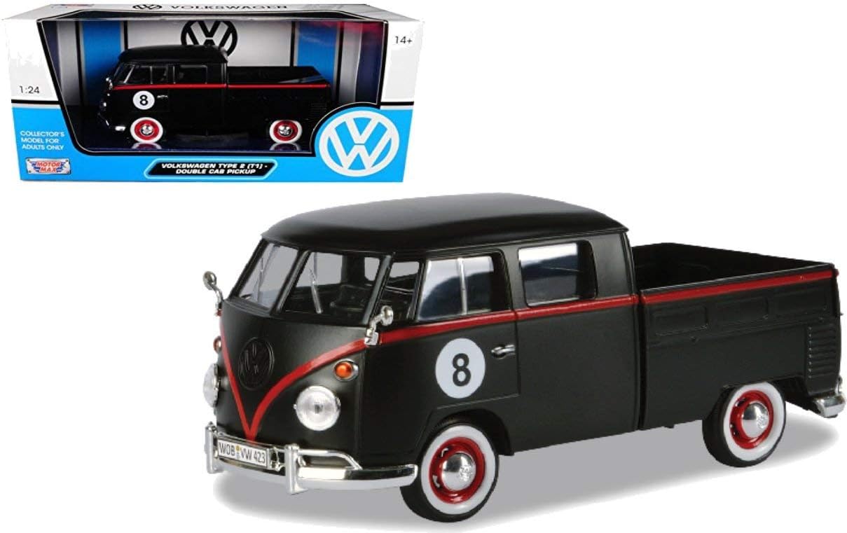 1:24 VOLKSWAGEN T1 Pick Up №8, black - 79562