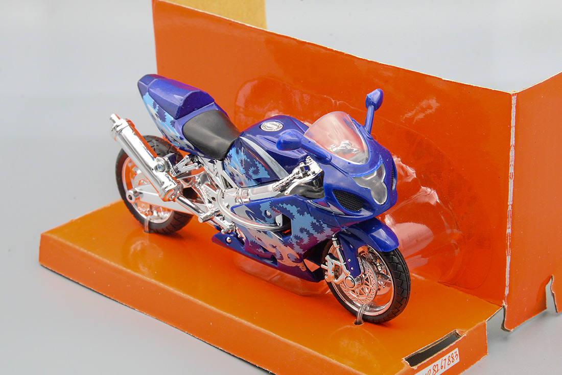 1:18 мотоцикл Dragbike, синий - 67883-B