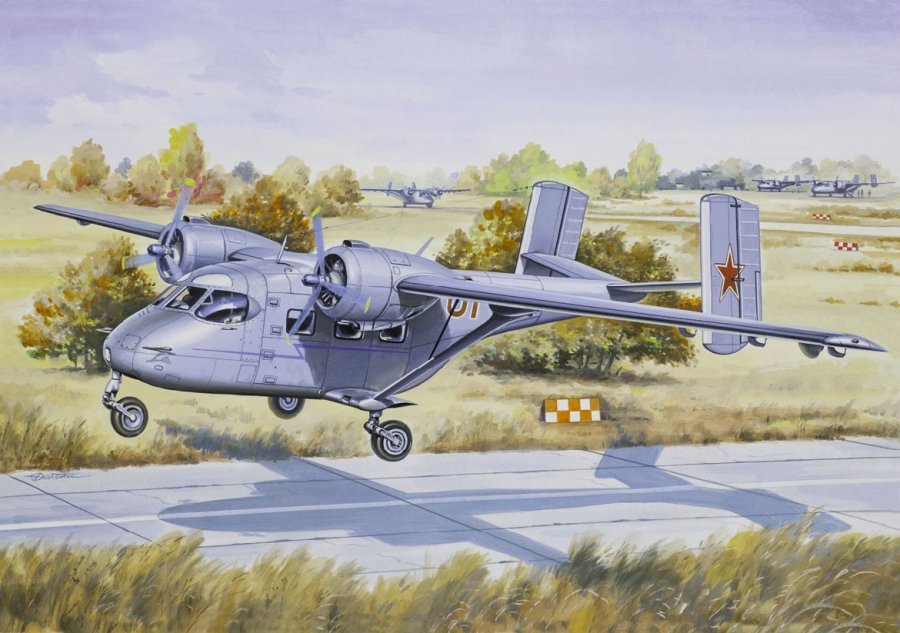 1:144 Сборная модель Легкий транспортный самолет Ан-14 - 14438