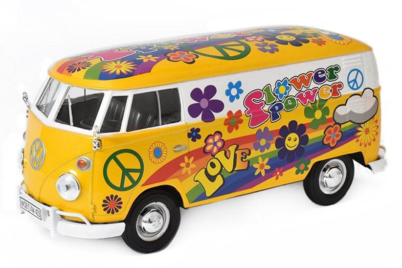 1:24 VOLKSWAGEN T1 Van Flower Power (1962) - 79575