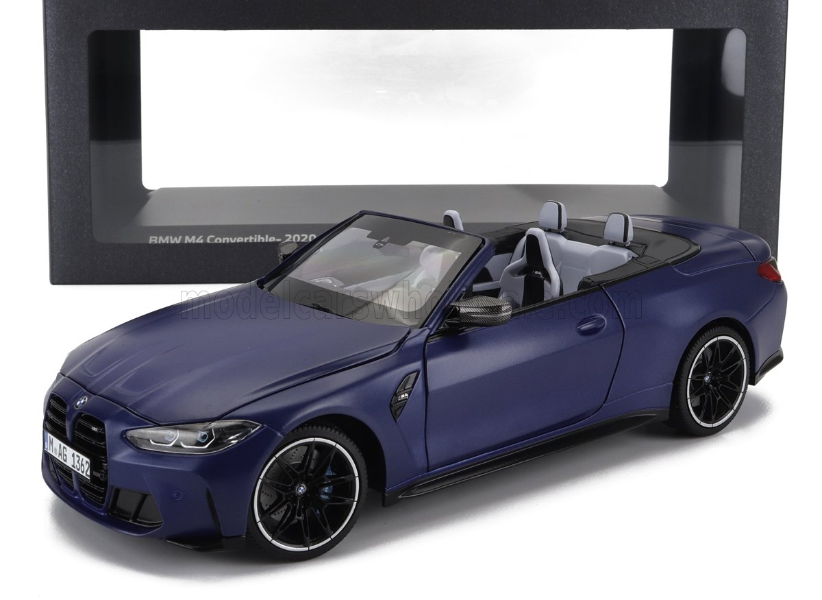 1:18 BMW 4-series M4 (g83) Cabriolet (2020), Matt Blue - 80435A51951