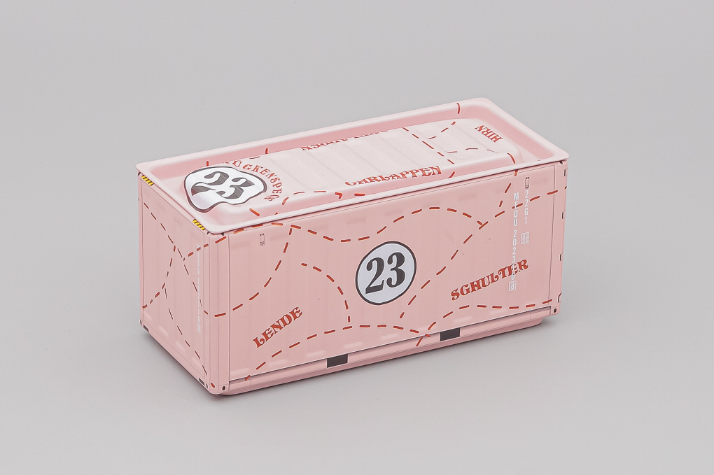 Контейнер металлический, розовый - CM004-X2