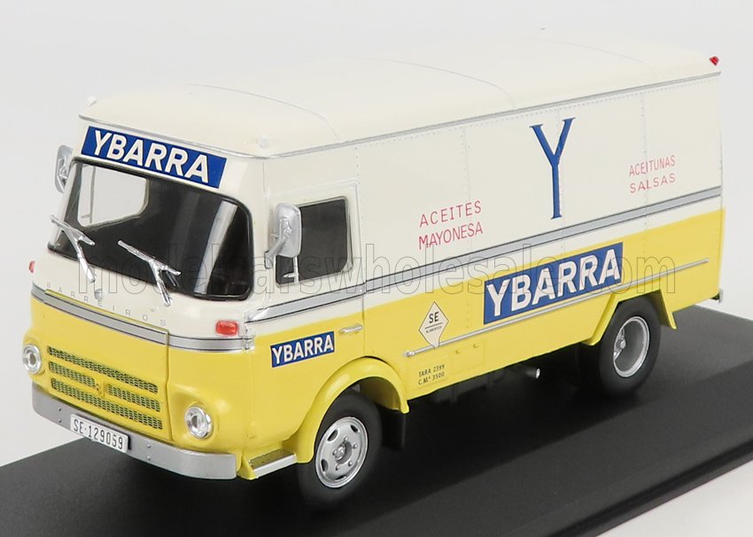 1:43 BARREIROS Saeta Truck Capitone Ybarra - Aceites Mayonesa - Aceitunas Salsas - 1968, Yellow Ivory - VEDEREPESP049